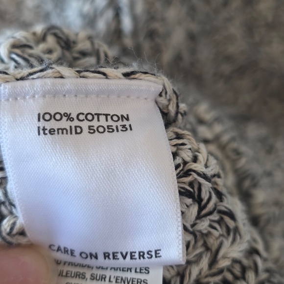 L.L. Bean Signature Marled V-Neck Pullover Fisherman Knit Tunic Sweater - XS - Picture 5 of 6